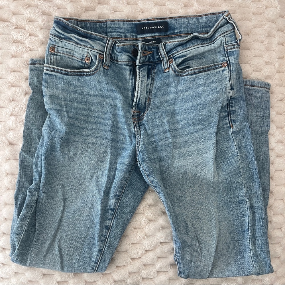 Aeropostale Stretch Skinny Fit Mens Jeans, 27x28